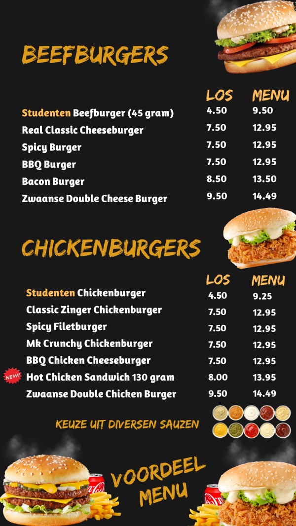 Zwaanse Burger - beefburgers